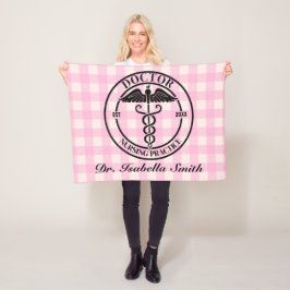 Cobertor De Velo Presente Médico Personalizado Para Formando E Grad