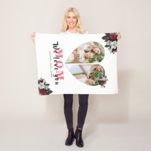 Cobertor De Velo  Presente Moderno Floral no Forno do Coração para 