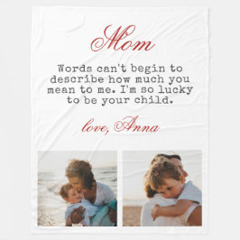 Cobertor De Velo Presente para a foto de mensagem quente de tipogra