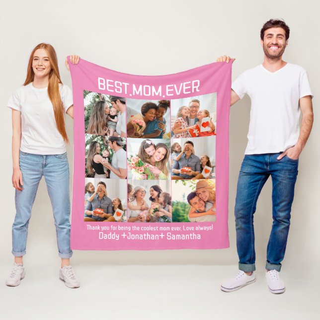 Cobertor De Velo Presente Para A Melhor Colagem De Fotos Da Família (In Situ)