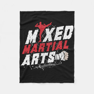 Cobertor De Velo Presente para Amante de Kickboxing Mma Artes Marci