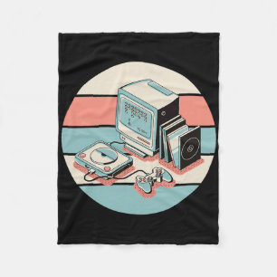 Cobertor De Velo Presente para jogos em cascata retrô Vintage Gamer