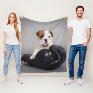 Cobertor De Velo Presente para Lover Bulldog Boxer Inglês