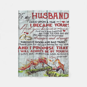 Cobertor De Velo Presente Para Meu Marido, Carta De Amor