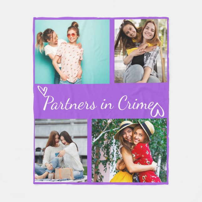 Cobertor De Velo Presente Personalizado de Foto de Melhor Amiga em  (Frente)