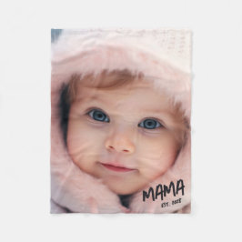 Cobertor De Velo Presente Personalizado de Foto para a Mamãe