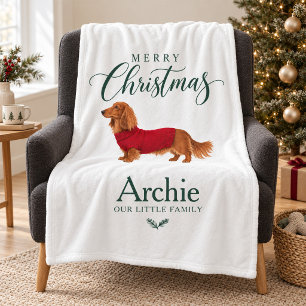 Cobertor De Velo Presente Personalizado de Natal para Cão