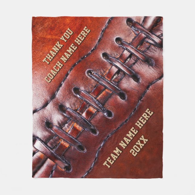 Cobertor De Velo Presente personalizado para o treinador de (Frente)