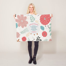 Cobertor De Velo PRESENTE - Vovó Poemas De Netos - PERSONALIZADO