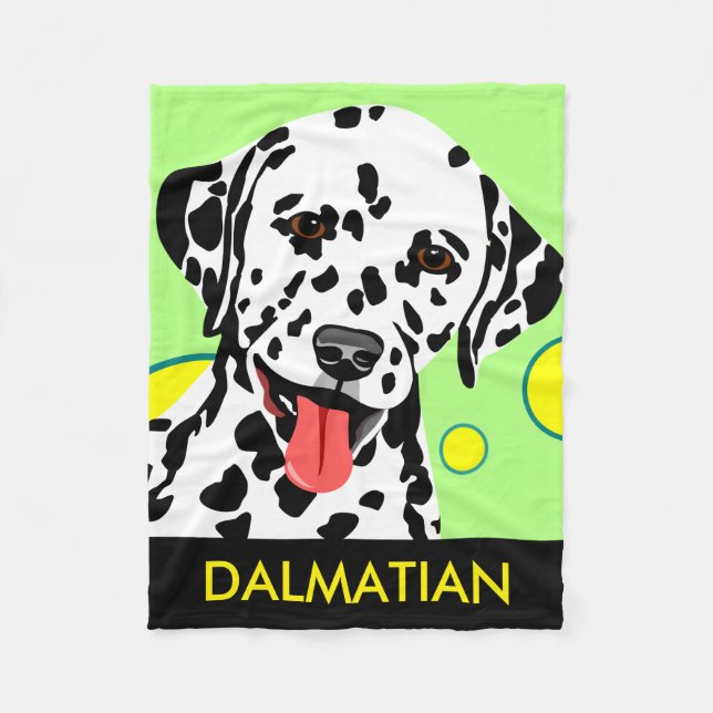 Cobertor De Velo Presentes Dalmatian do amante do cão (Frente)