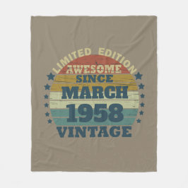 Cobertor De Velo Presentes de 65 anos personalizados