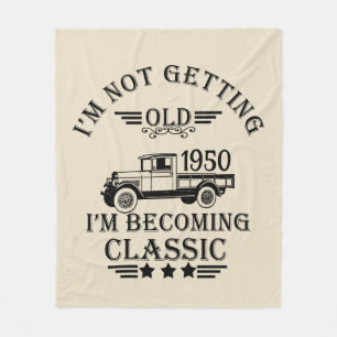 Cobertor De Velo Presentes de 75 anos personalizados