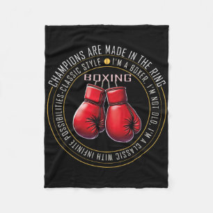 Cobertor De Velo Presentes De Amor Com Luvas De Boxing Retro Para B