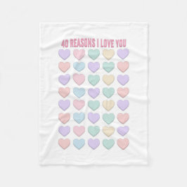 Cobertor De Velo Presentes de aniversário de 40 anos - 40º presente