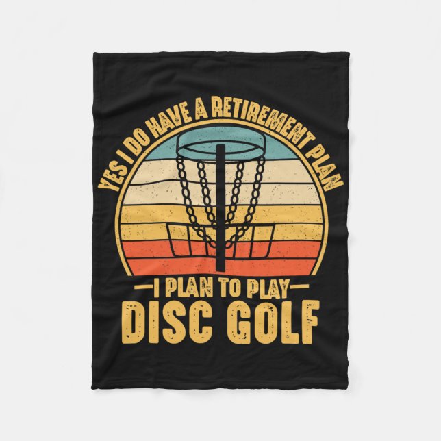Cobertor De Velo Presentes de Aposentadoria Para Jogadores de Disc  (Frente)