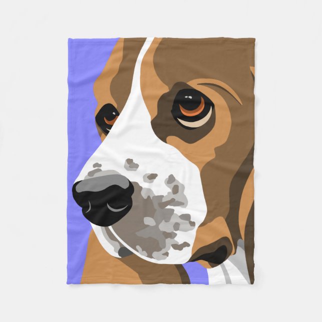 Cobertor De Velo Presentes de Basset Hound (Frente)