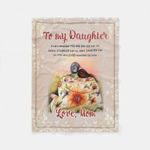 Cobertor De Velo Presentes de Filha  Carta À Minha Filha Da Mãe
