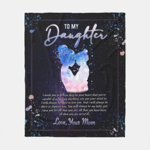 Cobertor De Velo Presentes de Filha  Carta À Minha Filha Da Mãe