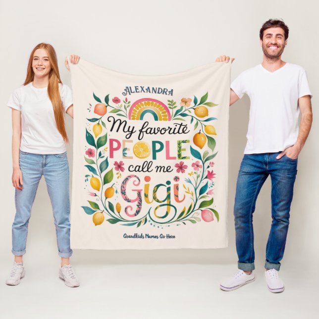 Cobertor De Velo ❤️ Presentes de GIGI Personalizados Adicionar Nome (In Situ)