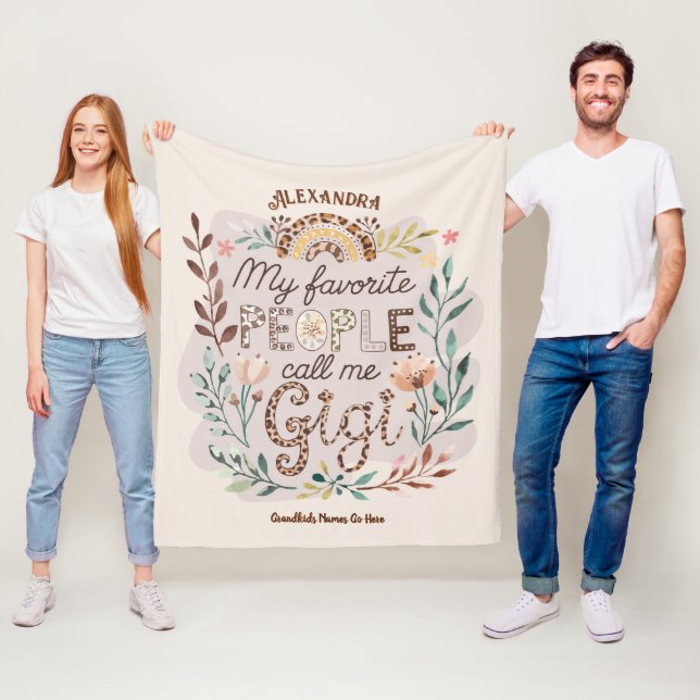 Cobertor De Velo ❤️ Presentes de GIGI Personalizados Adicionar Nome (In Situ)