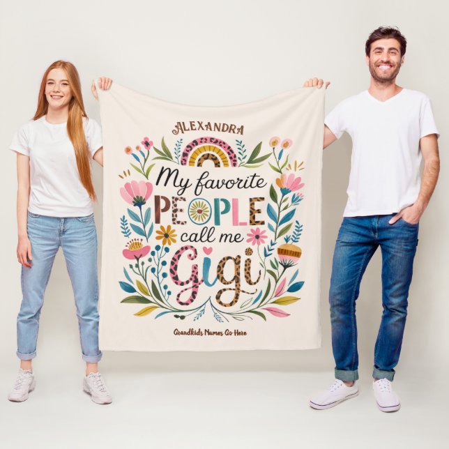 Cobertor De Velo ❤️ Presentes de GIGI Personalizados Adicionar Nome (In Situ)