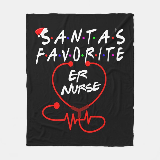 Cobertor De Velo Presentes de Natal favoritos para enfermeiras ER p (Frente)
