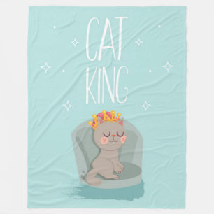 Cobertor De Velo presentes do Cat King para amantes de gatos