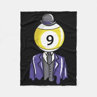 Cobertor De Velo Presentes Do Jogador De Cara Da Vintage Billiards 
