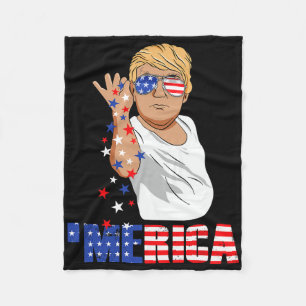 Cobertor De Velo Presentes Engraçados Trump Salt Merica Liberdade 4