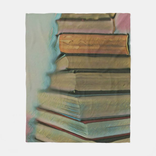 Cobertor De Velo Presentes para amantes de livros (Frente)
