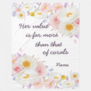 Cobertor De Velo Presentes personalizados das irmãs JW - Provérbios