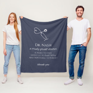 Cobertor De Velo Presentes Personalizados Para Vazio Médico Médico