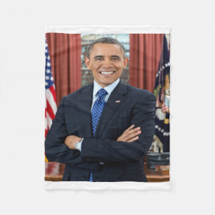Cobertor De Velo Presidente Barack Obama Retrato