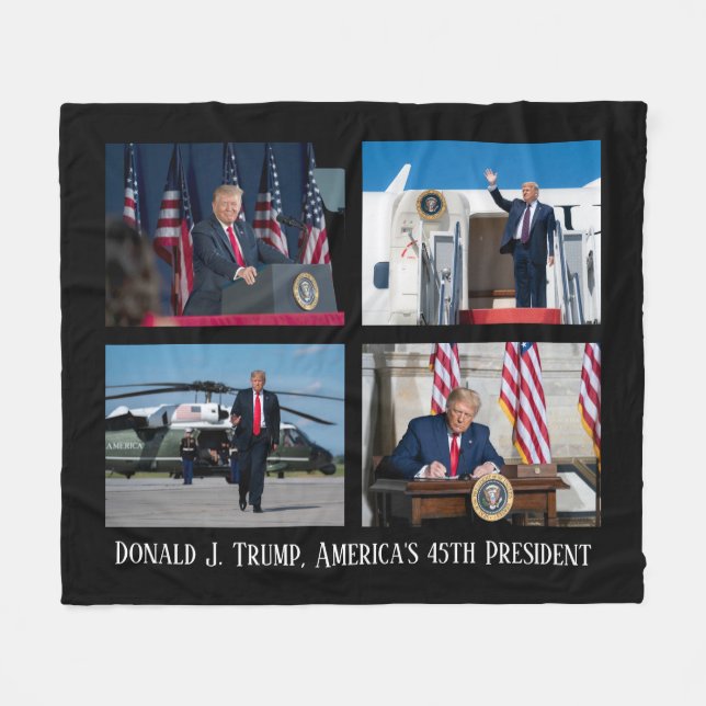 Cobertor De Velo Presidente Donald J. Trump 2020 45º Presidente (Frente (Horizontal))