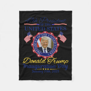 Cobertor De Velo Presidente Donald Trump Inauguração Dia 2025