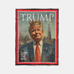 Cobertor De Velo Presidente Donald Trump Viva o Rei