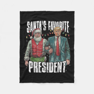 Cobertor De Velo Presidente Favorito dos Papais noeis de Trump