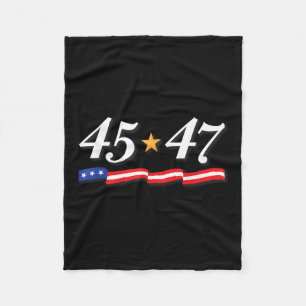 Cobertor De Velo Presidente Trump 45 47 Números De 45 E 47