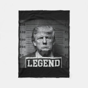 Cobertor De Velo Presidente Trump Mug Shot