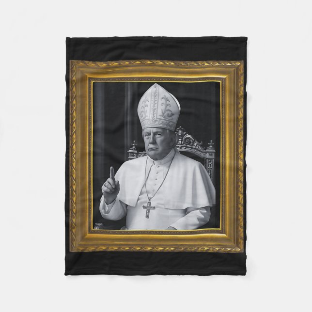 Cobertor De Velo Presidente Trump Quer Ser O Próximo Papa Ch (Frente)