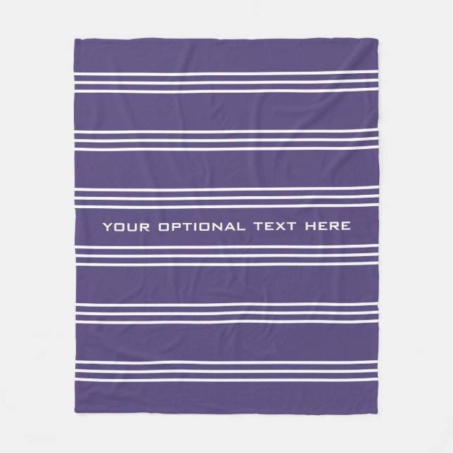 Cobertor De Velo Presilhas de texto personalizadas de faixas de tex (Frente)