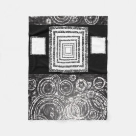 cobertor de velo preto branco