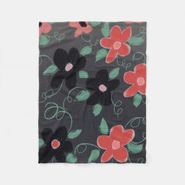 Cobertor De Velo Preto Castanho E Vermelho