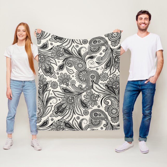 Cobertor De Velo Preto e branco (In Situ)