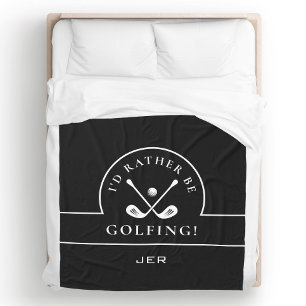 Cobertor De Velo Preto e Branco, eu Preferencialmente Monograma de 