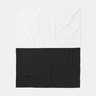 Cobertor De Velo Preto e branco plano texturizado