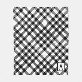 Cobertor De Velo Preto e branco verificado