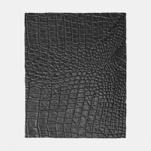 Cobertor De Velo Preto-Leigo: Elegância de Textura de Couro