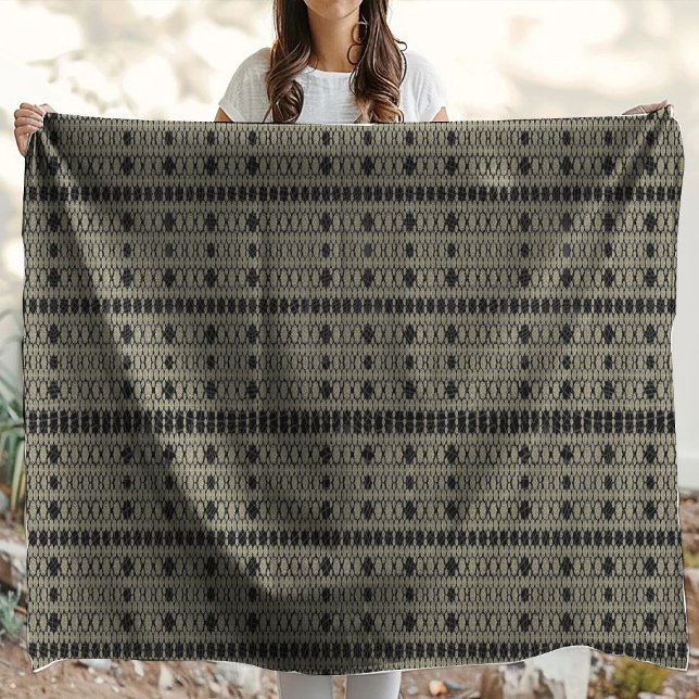 Cobertor De Velo Preto Marfim Branco Moderno Hexa (Criador carregado)