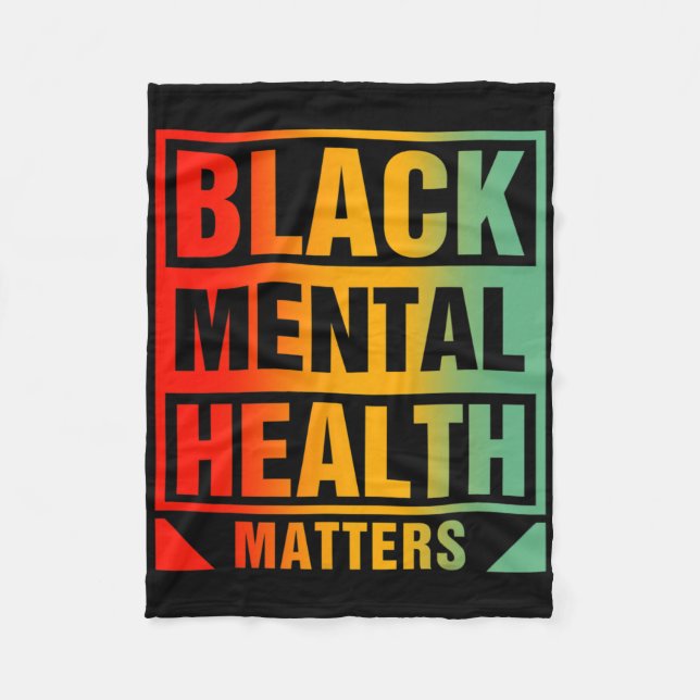 Cobertor De Velo Preto para problemas de saúde mental Conselheiro d (Frente)